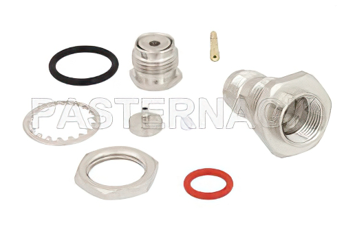 TNC メス バルクヘッドマウントコネクタ、はんだ接続、RG178、RG196、IP67準拠