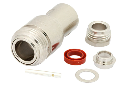 75 Ω N メス コネクタ、クランプ/はんだ接続、RG59、RG62、RG71