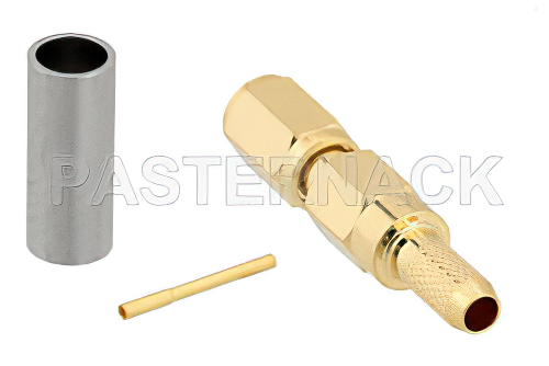 SSMC プラグ コネクタ、圧着/はんだ接続、RG316、RG174、RG188