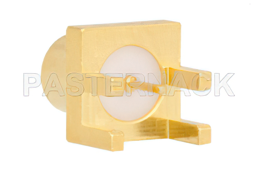 75 Ω MCX ジャック コネクタ、はんだ接続、.072インチエンドランチPCB