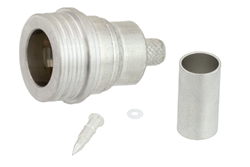 QN オス スナップオンコネクタ、圧着/はんだ接続、LMR-240、PE-C240