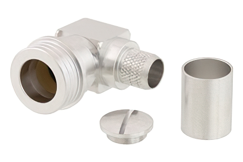 QN オス 直角スナップオンコネクタ、圧着/はんだ接続、LMR-400、PE-C400、LMR-400-DB