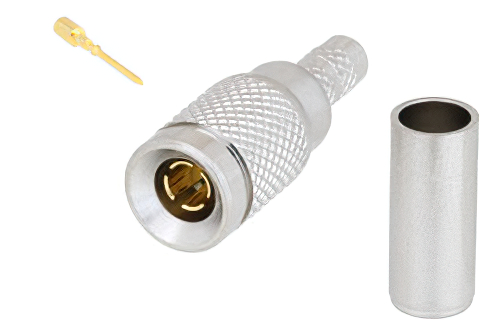 75 Ω 1.0/2.3 プラグ プッシュオンコネクタ、圧着/圧着接続、Belden 735A1