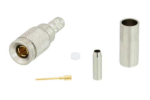 75 Ω 1.0/2.3 プラグ プッシュオンコネクタ、圧着/圧着接続、RG179-DS