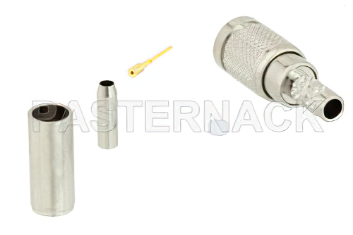 75 Ω 1.0/2.3 プラグ プッシュオンコネクタ、圧着/圧着接続、RG179-DS