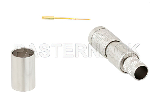 75 Ω 1.0/2.3 プラグ プッシュオンコネクタ、圧着/圧着接続、RG6-CATV