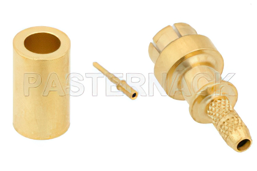 MMBX プラグ スナップオンコネクタ、圧着/はんだ接続、RG178、RG196、オス中心導体