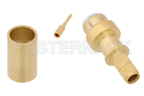 MMBX プラグ スナップオンコネクタ、圧着/はんだ接続、RG316-DS、RG188-DS、オス中心導体