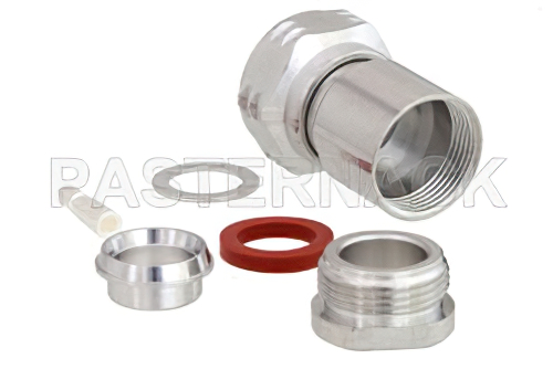 4.3-10 オス 低PIMコネクタ、クランプ/はんだ接続、RG213、RG8、RG225、RG214、RG393、IP67準拠