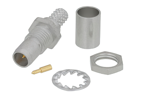 BMA プラグ バルクヘッドマウントスライドオンコネクタ、圧着/はんだ接続、RG142、RG223、RG400、RG55