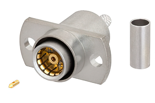 BMA ジャック スライドオンコネクタ、圧着/はんだ接続、2ホールパネルマウント、RG316、RG188、RG174、LMR-100A、PE-C100-LSZH