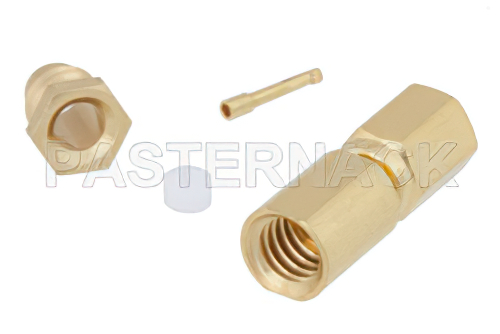 SSMC プラグ コネクタ、クランプ/はんだ接続、PE-SR405AL、PE-SR405FL、PE-SR405FLJ、PE-SR405TN、RG405