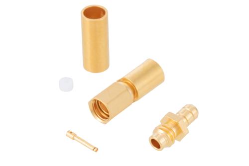 SSMC プラグ コネクタ、圧着/はんだ接続、RG188-DS、RG316-DS