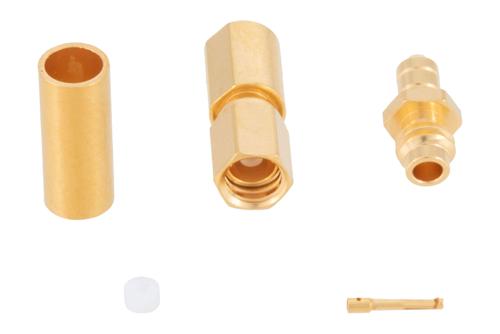 SSMC プラグ コネクタ、圧着/はんだ接続、RG188-DS、RG316-DS