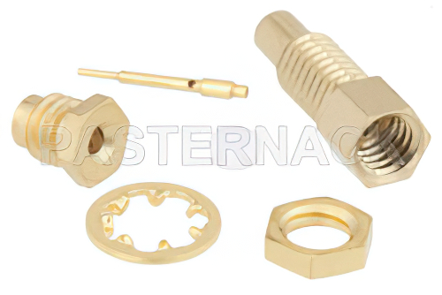 SSMC ジャック バルクヘッドマウントコネクタ、クランプ/はんだ接続、PE-047SR、PE-SR047AL、PE-SR047FL