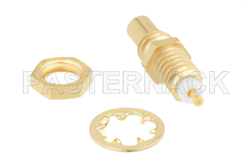 SSMC ジャック バルクヘッドマウントコネクタ、はんだ接続、タレットターミナル