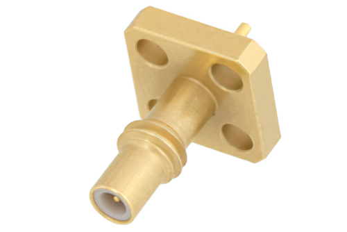 SSMC ジャック コネクタ、はんだ接続、4ホールパネルマウント、ソルダーカップターミナル