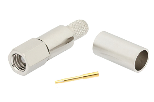 SMC プラグ コネクタ、圧着/はんだ接続、RG55、RG142、RG223、RG400