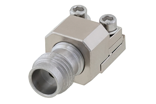 1.85mm メス コネクタ、クランプ/はんだ(キャプティブ端子)接続、エンドランチPCB、交換可能エンドランチ, 0.35 インチ幅