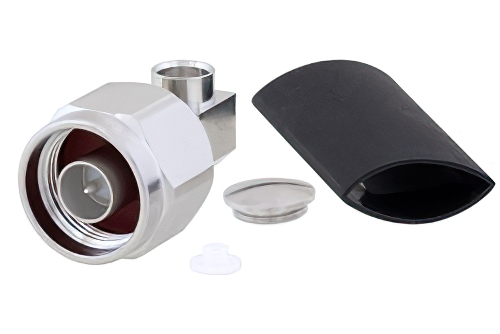 N オス 直角コネクタ、はんだ接続、SPP-250-LLPL、低PIM