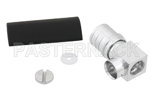 QMA オス 直角コネクタ、はんだ接続、SPP-250-LLPL、低PIM