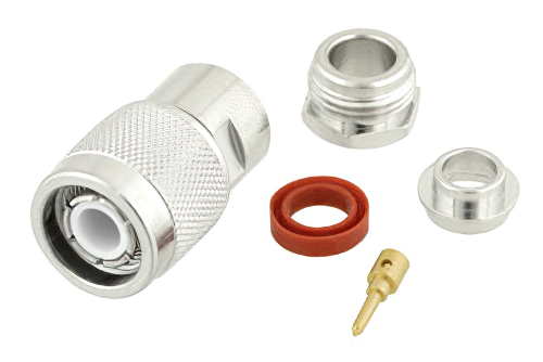 TNC オス コネクタ、クランプ/はんだ接続、RG8X、PE-C240、.240インチ、B7808A、LMR-240