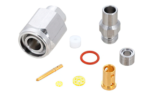 TNC オス コネクタ、クランプ/はんだ接続、PE-P160LL