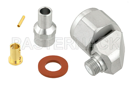 N オス 直角コネクタ、クランプ/はんだ接続、PE-P160LL