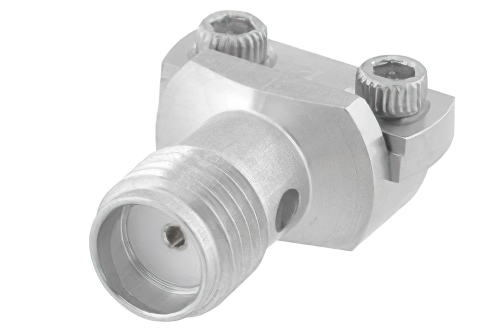 SMA メス コネクタ、クランプ/はんだ(キャプティブ端子)接続、エンドランチPCB、マイクロストリップ/コプラナーランチ, 0.005 インチ