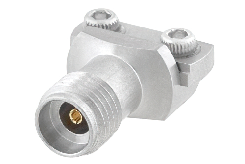 2.92mm メス コネクタ、クランプ/はんだ(キャプティブ端子)接続、エンドランチPCB、マイクロストリップ/コプラナーランチ, 0.005 インチ