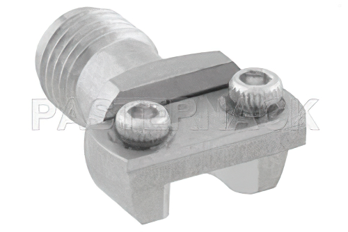 2.92mm メス コネクタ、クランプ/はんだ(キャプティブ端子)接続、エンドランチPCB、マイクロストリップ/コプラナーランチ, 0.005 インチ