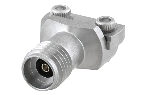 2.92mm メス コネクタ、クランプ/はんだ(キャプティブ端子)接続、エンドランチPCB、マイクロストリップ/コプラナーランチ, 0.005 インチ