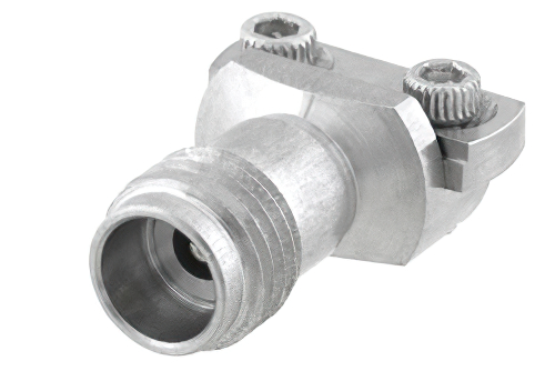 2.4mm メス コネクタ、クランプ/はんだ(キャプティブ端子)接続、エンドランチPCB、マイクロストリップ/コプラナーランチ, 0.012 インチ