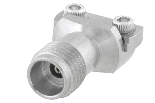 2.4mm メス コネクタ、クランプ/はんだ(キャプティブ端子)接続、エンドランチPCB、マイクロストリップ/コプラナーランチ, 0.005 インチ