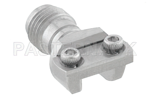 1.85mm メス コネクタ、クランプ/はんだ(キャプティブ端子)接続、エンドランチPCB、マイクロストリップ/コプラナーランチ, 0.005 インチ