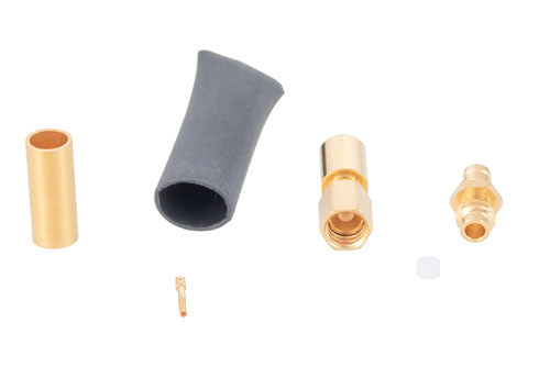 SSMC プラグ コネクタ、圧着/はんだ接続、RG188-DS、RG316-DS