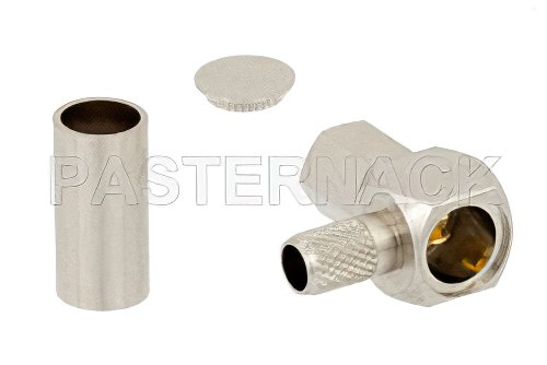 SMC プラグ 直角コネクタ、圧着/はんだ接続、RG58、RG303、RG141、PE-C195、PE-P195、LMR-195、.195インチ