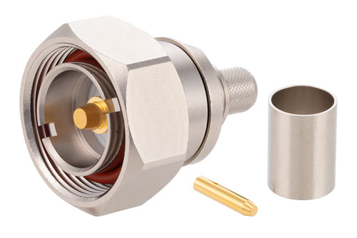 7/16 DIN オス コネクタ、圧着/はんだ接続、RG213、RG8