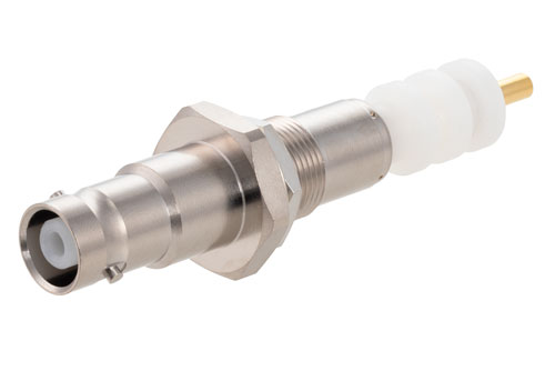 20KV メス バルクヘッドマウント 気密シール コネクタ, はんだ接続, 0.425 インチ ピンターミナル