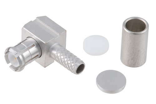 MCX プラグ 直角 非磁性 コネクタ 圧着/はんだ接続, RG316