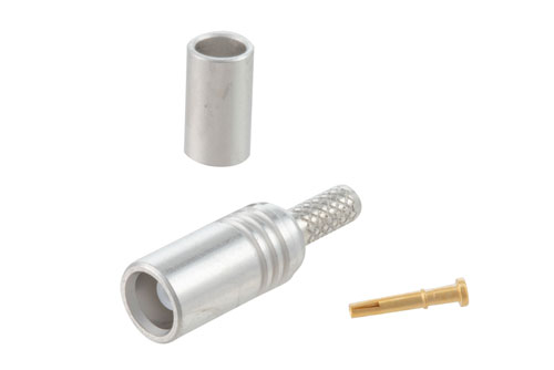 MCX ジャック 非磁性 コネクタ 圧着/はんだ接続, RG316