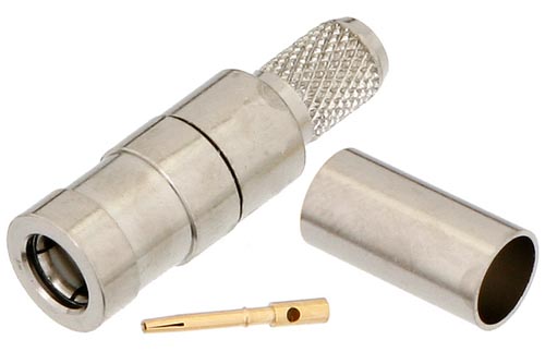 SMB プラグ コネクタ、圧着/はんだ接続、RG55、RG142、RG223、RG400
