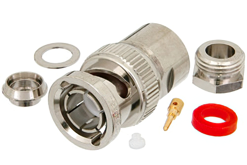 75 Ω BNC オス コネクタ、クランプ/はんだ接続、RG59、RG62、RG71