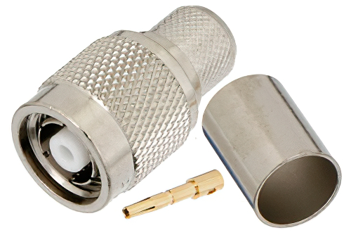 逆極性 TNC オス コネクタ、圧着/はんだ接続、RG214、RG9、RG225、RG393