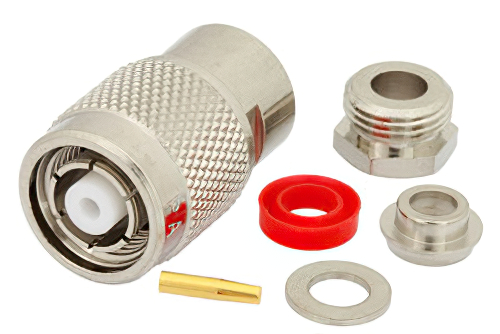 逆極性 TNC オス コネクタ、クランプ/はんだ接続、RG58、RG55、RG141、RG142、RG223、RG400、RG303、PE-C195、PE-P195、LMR-195