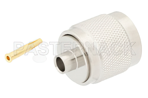 逆極性 TNC オス コネクタ、はんだ接続、PE-SR402AL、PE-SR402FL、RG402