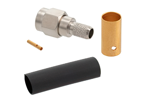 逆極性 SMA オス コネクタ、はんだ接続、RG58、RG55、RG141、RG142、RG223、RG400