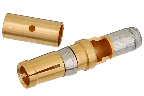 D-Sub レセプタクル 端子、はんだ接続、RG58、RG141、RG303