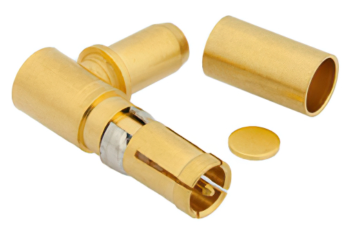 D-Sub レセプタクル 直角端子、圧着/はんだ接続、RG58、RG141、RG303