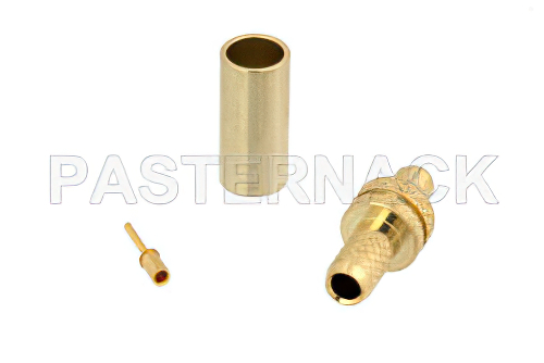 MMCX プラグ コネクタ、圧着/はんだ接続、RG174、RG316、RG188、LMR-100、PE-B100、PE-C100、.100インチ